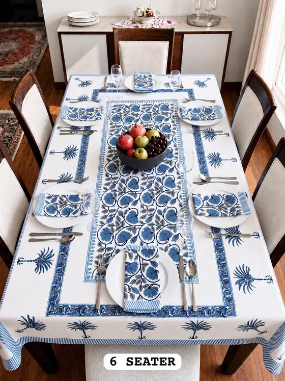 Neelam Patta Table Runner Set