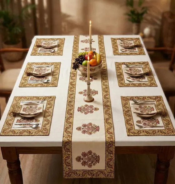 Kesar Bagh Table Runner Set